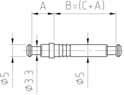 Sketch Center wall bolt head-D. 5