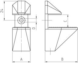 Sketch Square shelf support
