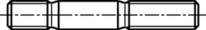 Schizzo 2 SHR pin or head 1 d DIN 938