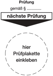 Articolo immagine Grundplakette B80xL40mm Prüfung gemäß Pa