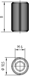 Schizzo knurled sleeve