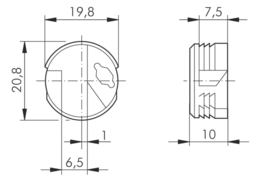 Sketch rear panel holder f.drill in