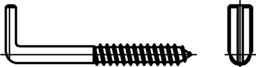 Skizze 2 Schraubhaken Art.7 mit Schlitz
