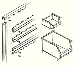 Sketch Sichtlagerkastenset H1000xB1010xT180mm S