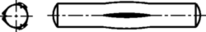 Schizzo 2 Toggle pin EN ISO 8742