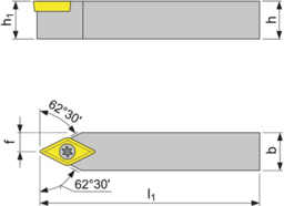Schizzo Klemmdrehhalter SDNCN 2525 M11 vern.Auße