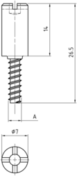 Schizzo Door locking bolt ZEN