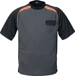 Articolo immagine T-Shirt Gr.M dunkelgrau/schwarz/orange