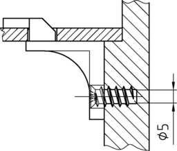 Application picture Euroschrauben Senkkopf Kreuzschlitz-Z, Kopf-D 7 mm Grobgewinde (für Laufschienen)