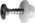 Articolo immagine KS-Hülsen mit großem Rand (für Glastüren) und vormontierter Rückwandschraube verzinkt 3,5 x 17 mm