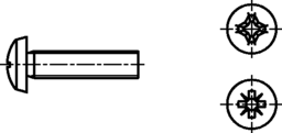 Croquis 2 Vis à tête cylindrique a.KRZ-H DIN 7985