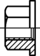 Skizze 2 Flachbundmuttern B  Kl.8