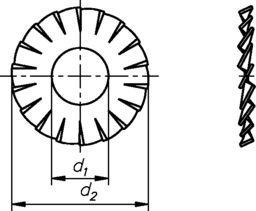 Schizzo fan screw Form A DIN 6798