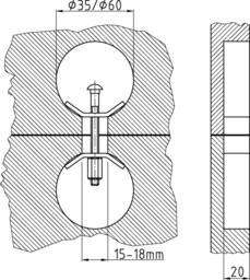 Image d'application Écrou hexagonal a.alésage