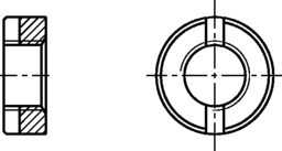 Croquis 2 rainure d'écrou DIN 546