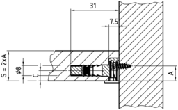 Application picture Senk-Holzschrauben mit Kreuzschlitz H (für WGR 7660 Bodenträgerwinkel zum Anschrauben)