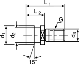 Schizzo Anzugsbolzen DIN2080 Ott-Ringnut SK40 m.