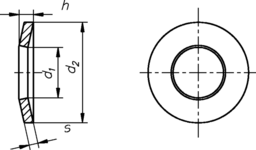 Sketch clamping SHB DIN 6796