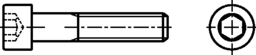 Croquis 2 Vis à tête cylindrique + I6R DIN EN ISO 4762
