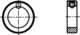 Skizze 2 Stellringe, Form A mit Gewindestift DIN 553