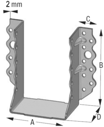 Schizzo Joist hanger SBG SIMPSON