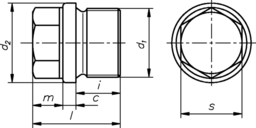 Schizzo 6KT SHR-VRSHL pipe thread