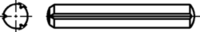 Croquis 2 Goupille cylindrique rainurée a.chanfrein