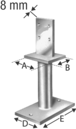 Sketch Column base PISB SIMPSON