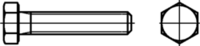 Croquis 2 Vis hexagonale entièrement filetée ISO 4017