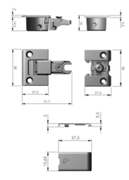 Schizzo Hinge system KIMANA