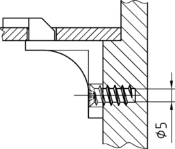 Anwendungsbild Euroschrauben Senkkopf Kreuzschlitz-Z, Kopf-D 7,7 mm Grobgewinde