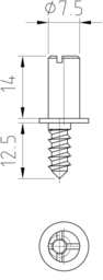 Schizzo Door locking bolt+SHB