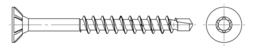 Croquis 2 JD Plus Holzbauschrauben Drill, Senkkopf, I-Stern Bohrspitze  A2