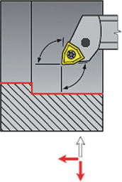 Schizzo Bohrstange A25R-PWLNR 08 re. vern. m. IK