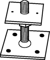 Skizze 2 SIMPSON Stützenfüße PPB80G-B mit Druckplatte