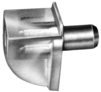 Artikelbild Einsteck-Bodenträger mit Stahlstift transparent (glasklar)