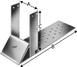 Sketch Rafter bracket SHH SIMPSON