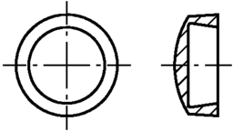 Skizze 2 Kappen Nr. 10 (Abdeckkappen f. Kappenschr.)
