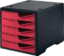Artikelbild Ablagebox 5 Schubl.schwarz/cranberry Pol
