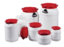 Image de l'article Weithalsfass 42,0l PE weiß m.rotem Decke