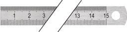 Image de l'article Stahlmaßstab L.150mm rostfr.Stahl biegsa