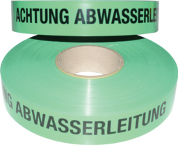 Articolo immagine Trassenwarnband Aufdruck Achtung Abwasse