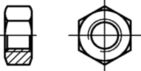 Croquis 2 Écrou hexagonal DIN 934