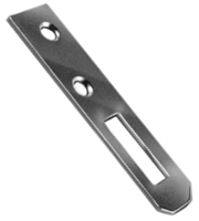 Artikelbild Aufhänger II, einseitig versenkte Bohrungen D-4 mm, 1 Langloch 19x6/Stärke