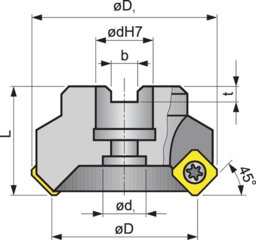 Schizzo Planfräser D.63mm vern.m.IK Z.5 SE..1204