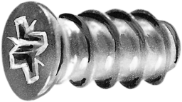 Article picture Euroschrauben Senkkopf Kreuzschlitz-Z, Kopf-D 7 mm Grobgewinde (für Laufschienen)