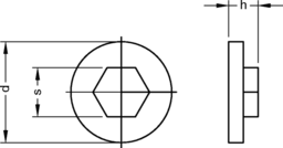 Schizzo Cover cap f.SHR FASDEN