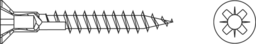 Skizze 2 SPAX-Schrauben Cap Senkkopf-Z