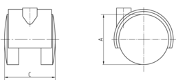 Schizzo Furniture castors wo.brake