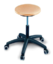 Artikelbild Drehhocker m.Rollen Buche natur Sitz-H.4